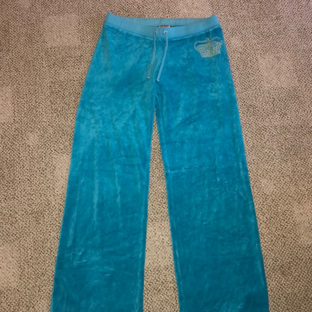 Authentic blue Juicy Couture velour sweats